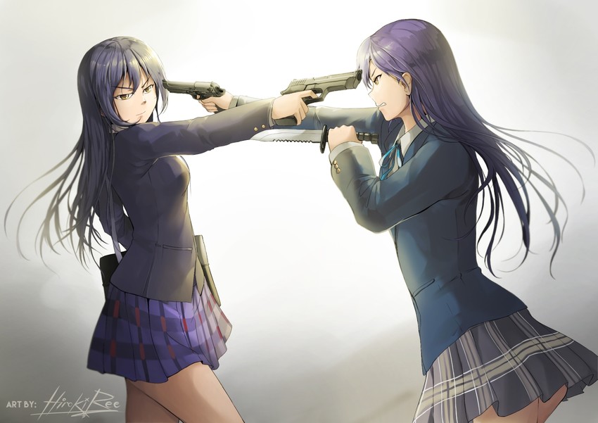 sonoda umi and kisaragi chihaya (idolmaster and 2 more) drawn by hiroki_ree