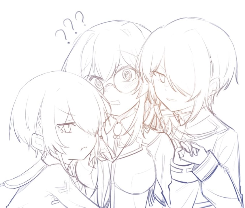 kayamori ruka and izumi yuki (heaven burns red) drawn by utsuru_515