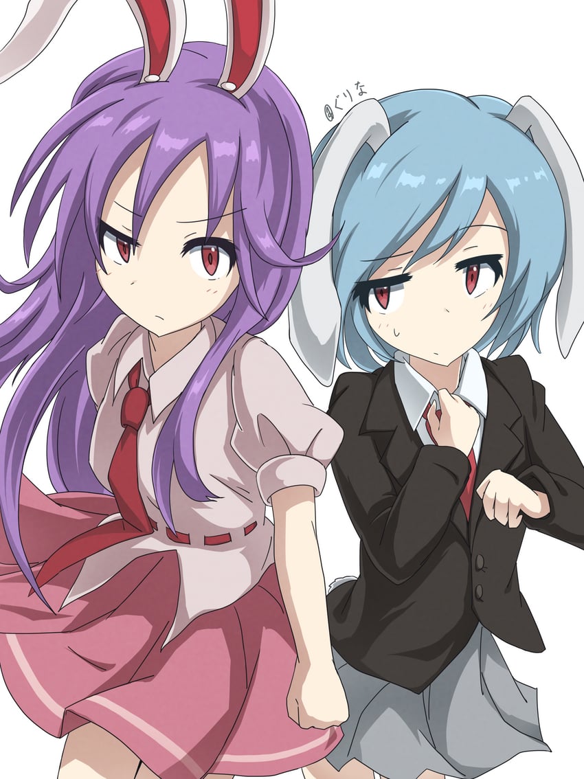 reisen udongein inaba and reisen (touhou) drawn by gurina_15