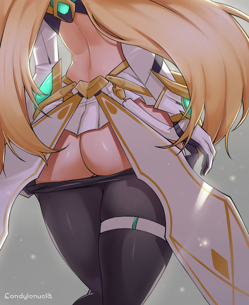 mythra (xenoblade chronicles and 2 more) drawn by condylonucla