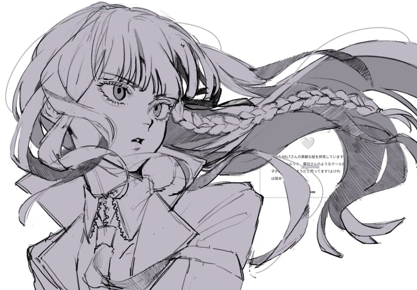 kirigiri kyoko (danganronpa and 1 more) drawn by v0_id11