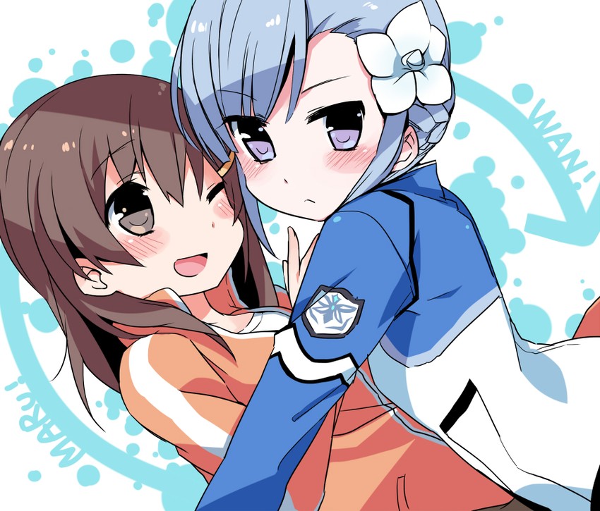 fin e ld si laffinty and kyouno madoka (rinne no lagrange) drawn by mizuki_(koko_lost)