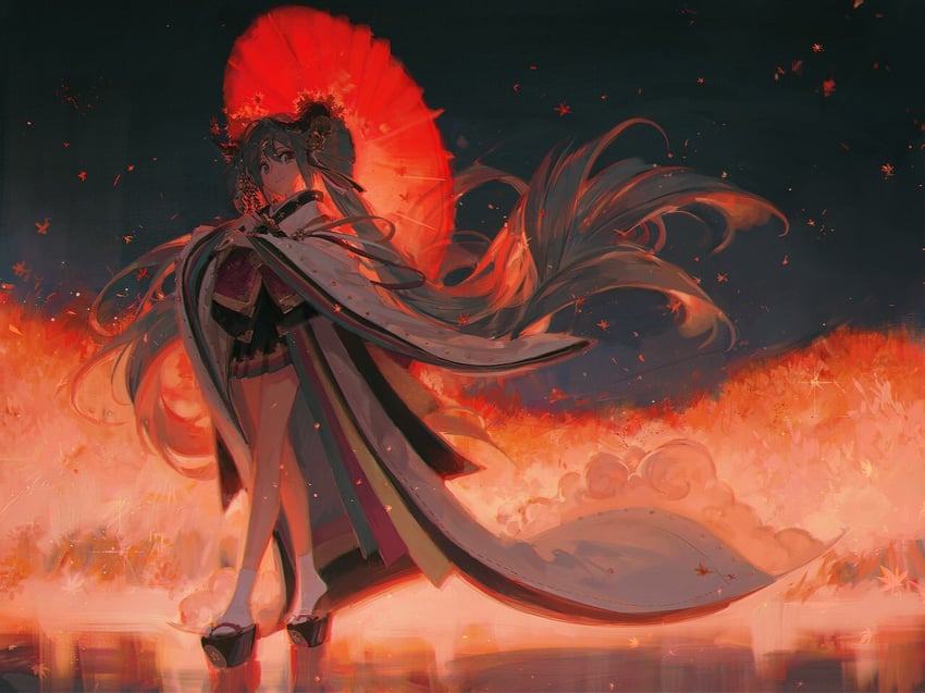 hatsune miku (vocaloid) drawn by rella