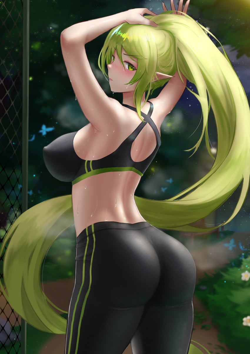 rena erindel and anemos (elsword) drawn by kareya_(jixo95821699)