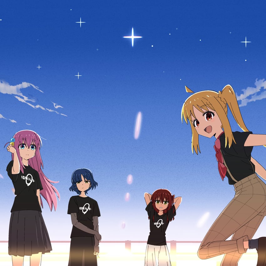 gotoh hitori, kita ikuyo, ijichi nijika, and yamada ryo (bocchi the rock!) drawn by saku_pjs