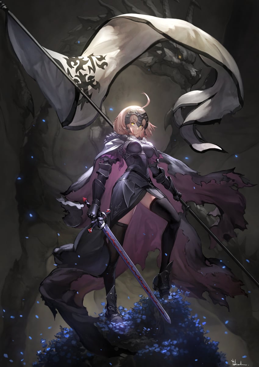 jeanne d'arc alter (fate and 1 more) drawn by takayama_toshiaki