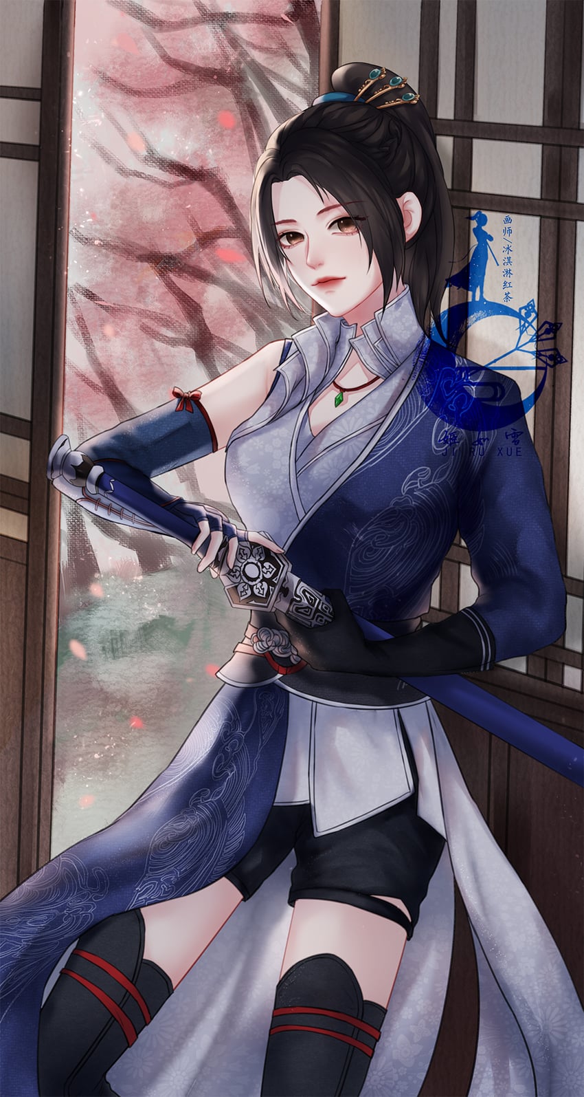 ji ruxue (hua jianghu zhi bei mo ting) drawn by bingqiling_hongcha