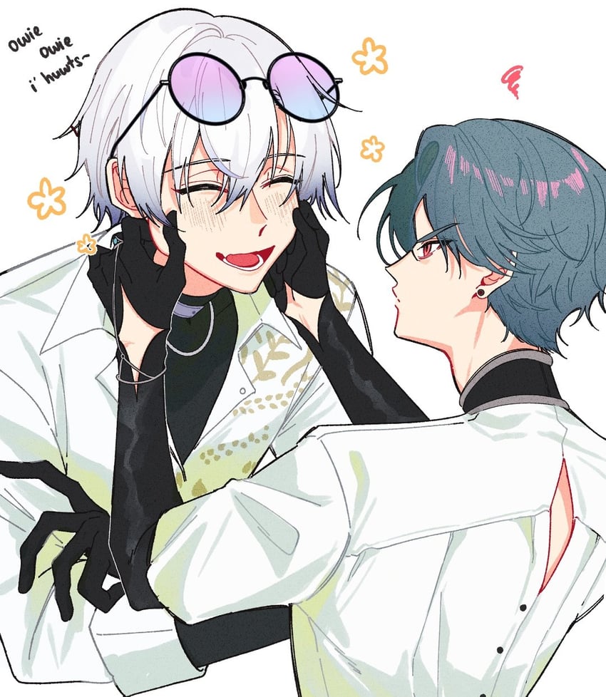 freodore and kaelix debonair (nijisanji and 1 more) drawn by ki_sushi_taiyou
