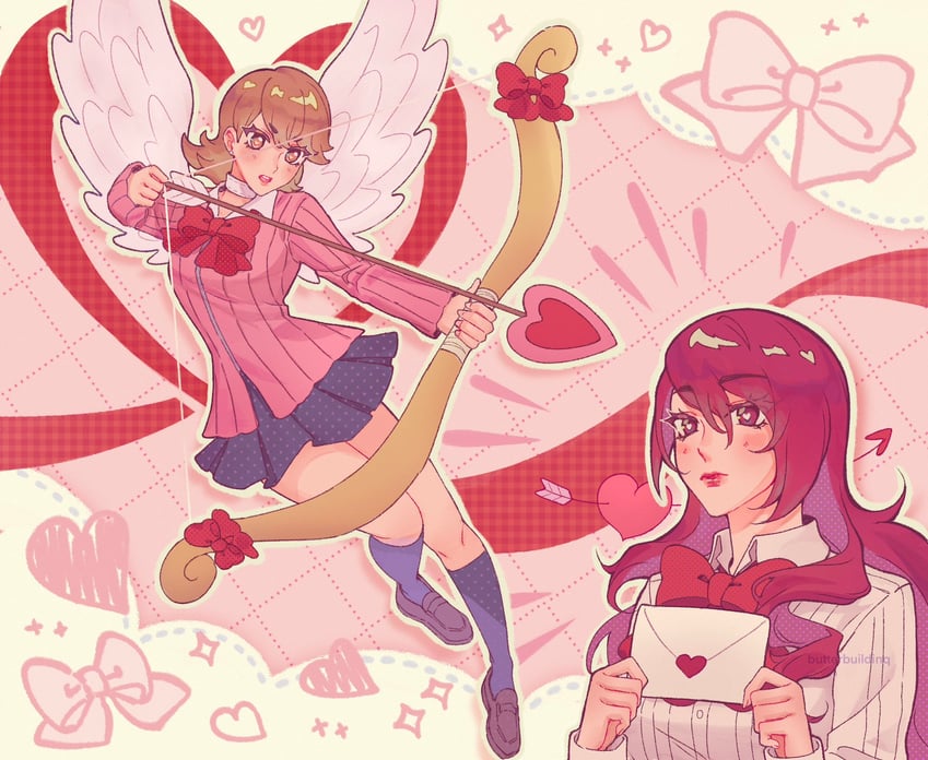 takeba yukari and kirijou mitsuru (persona and 2 more) drawn by jellyponzu