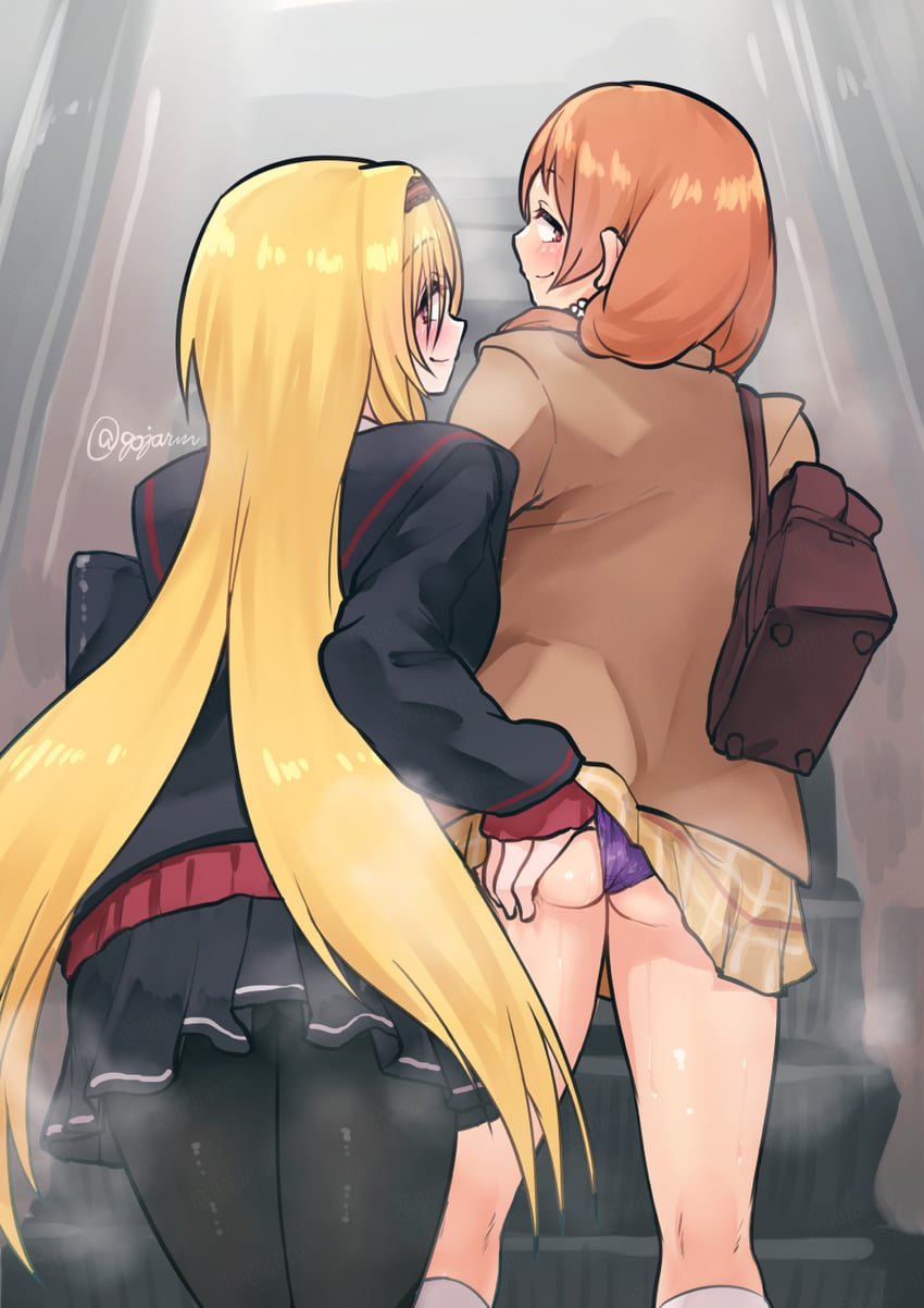 hojo karen and kurosaki chitose (idolmaster and 1 more) drawn by gojarun