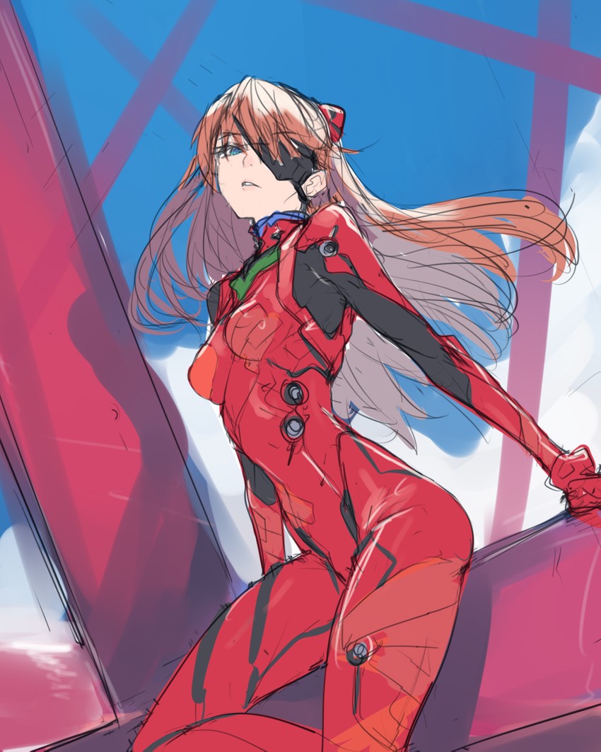 souryuu asuka langley (neon genesis evangelion and 2 more) drawn by ban!_(bansankan)