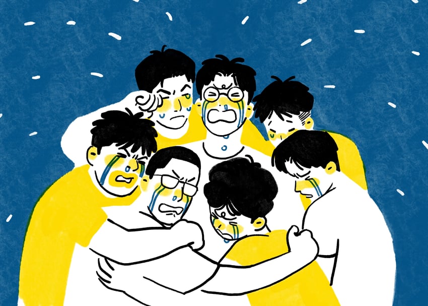 kogure kiminobu, yasuda yasuharu, ishii kentarou, shiozaki tetsushi, kuwata toki, and 2 more (slam dunk) drawn by chengongzi123