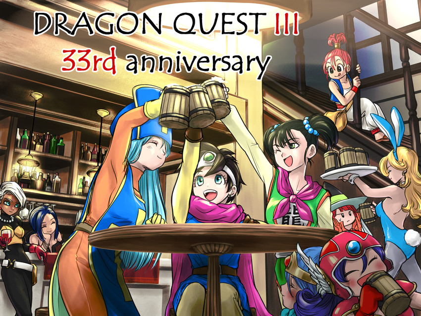 warrior, sage, priest, roto, heroine, and 6 more (dragon quest and 1 more) drawn by pekuchin_(pekuchin_3)