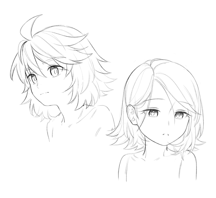 kagamine rin and kagamine len (vocaloid) drawn by bon_bon_eee
