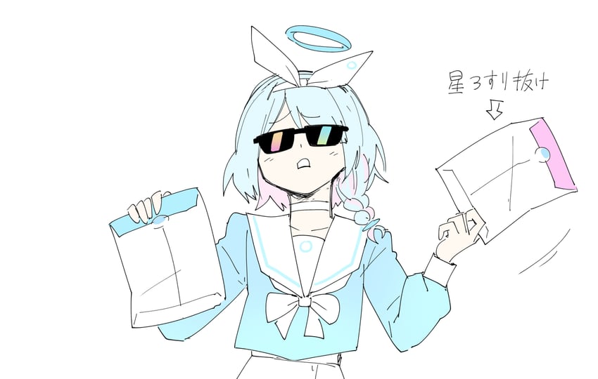 arona (blue archive and 1 more) drawn by kankan33333