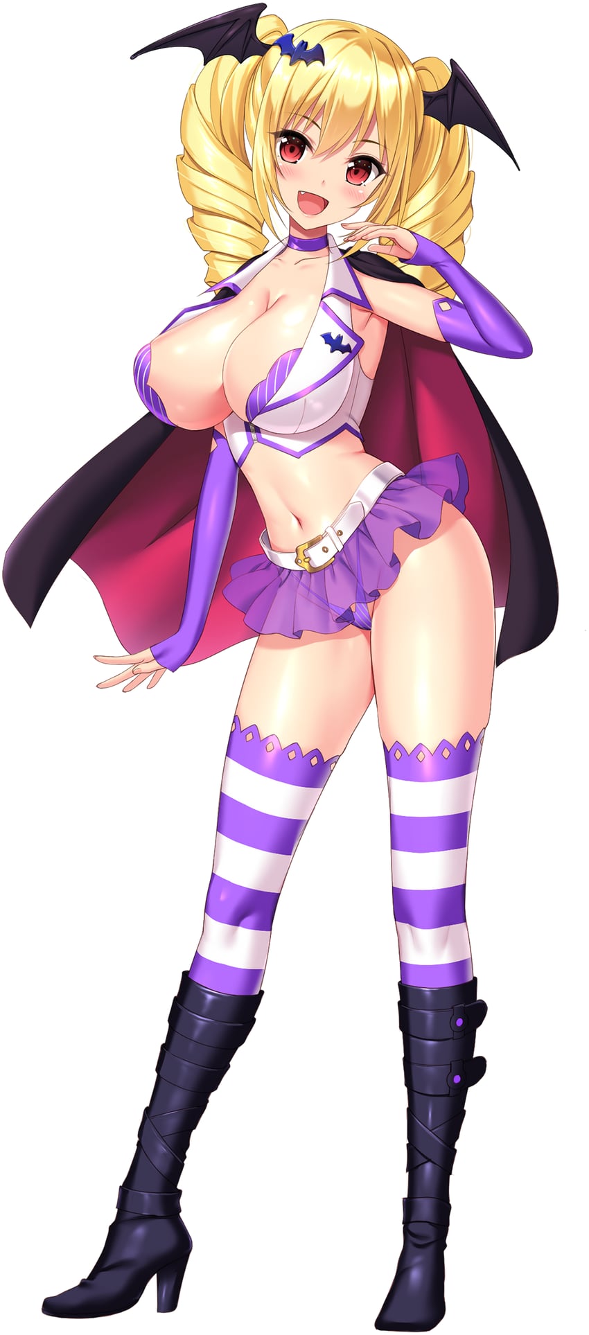 kashnia blood claussell (motto! haramase! honoo no oppai isekai ero mahou gakuen!) drawn by derauea