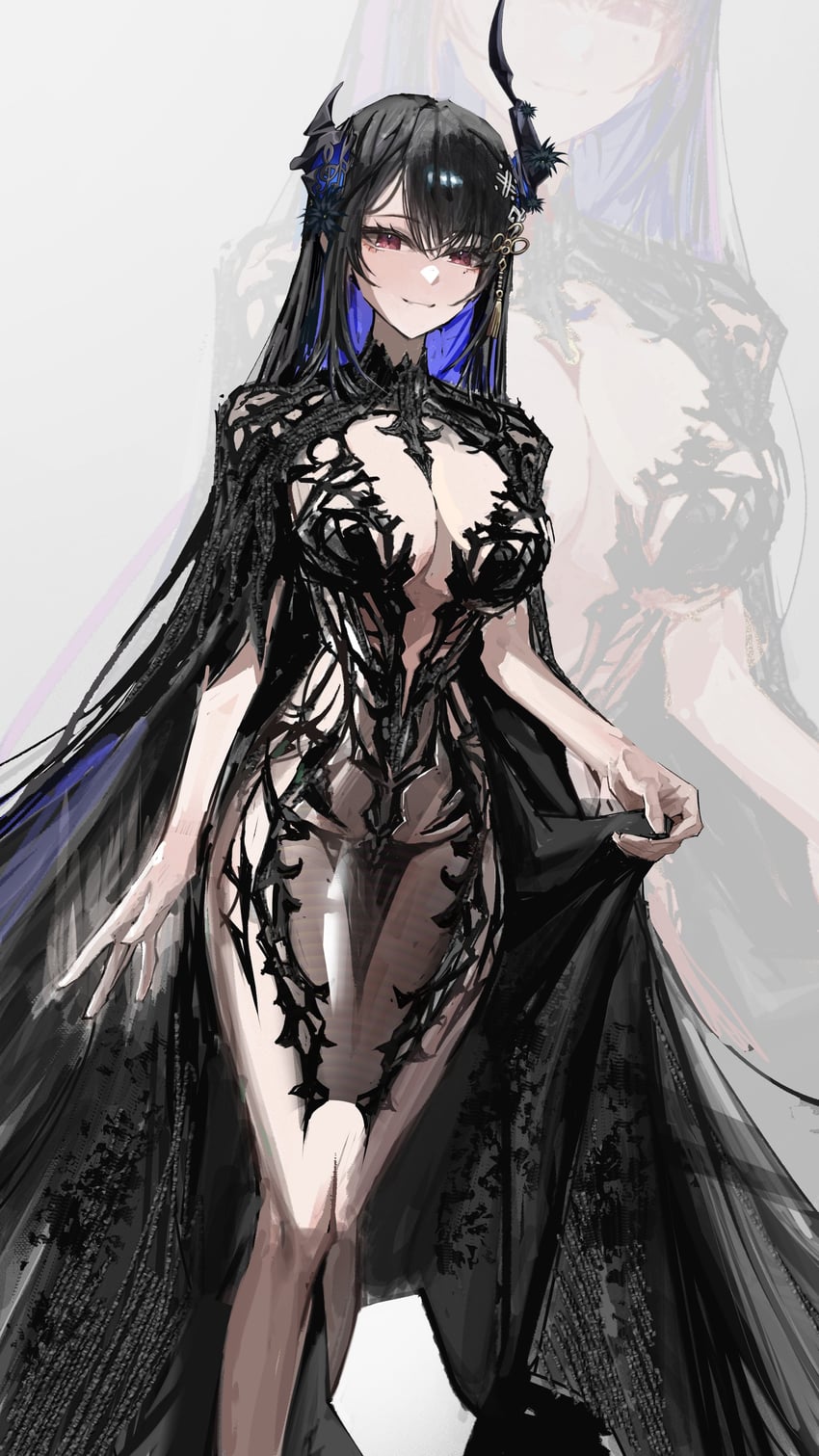 nerissa ravencroft (hololive and 1 more) drawn by thekaiyip