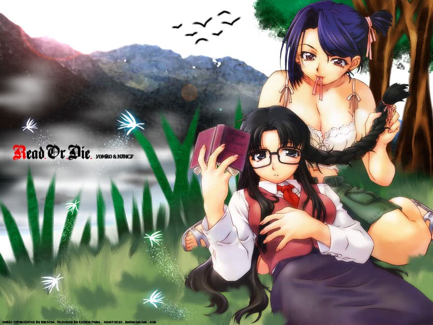 yomiko readman and nancy makuhari (read or die) drawn by uon_taraku