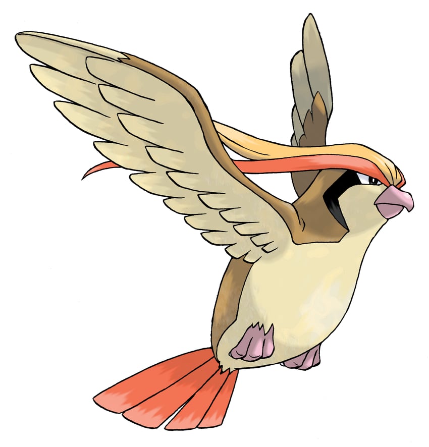 pidgeot (pokemon and 1 more) drawn by sugimori_ken