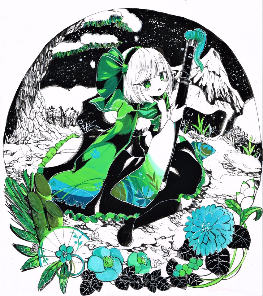 konpaku youmu (touhou) drawn by torajirou_(toraneko_zirou)