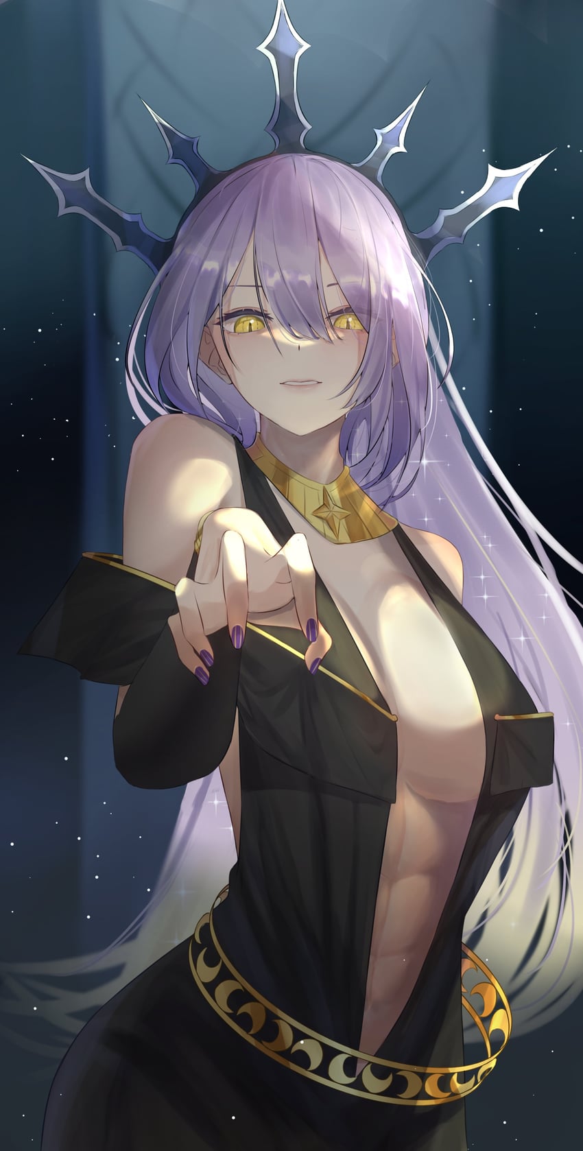 moona hoshinova (hololive and 2 more) drawn by robbilgigih