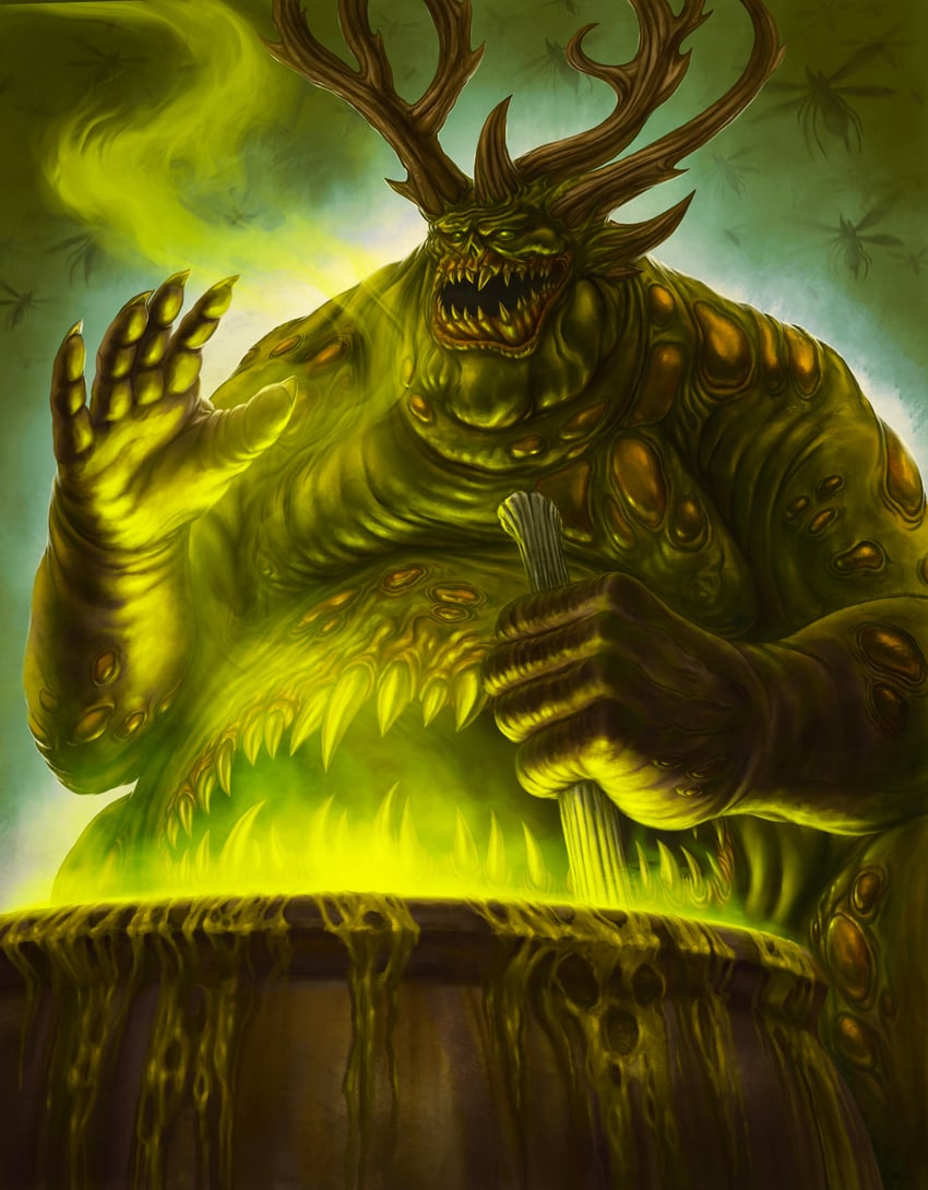 great unclean one and ku-gath (warhammer 40k) drawn by bmurphy