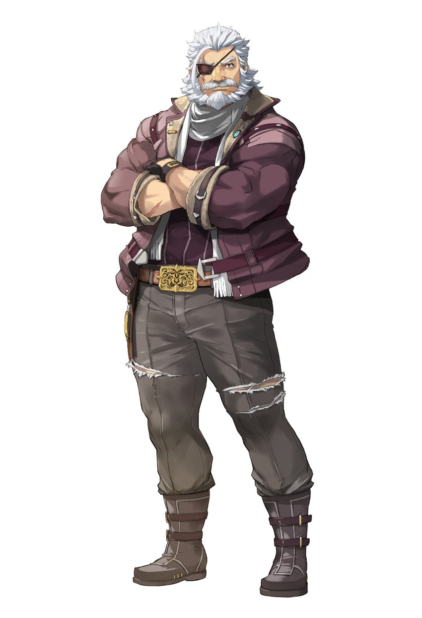 bergard zeman (eiyuu densetsu and 2 more) drawn by enami_katsumi