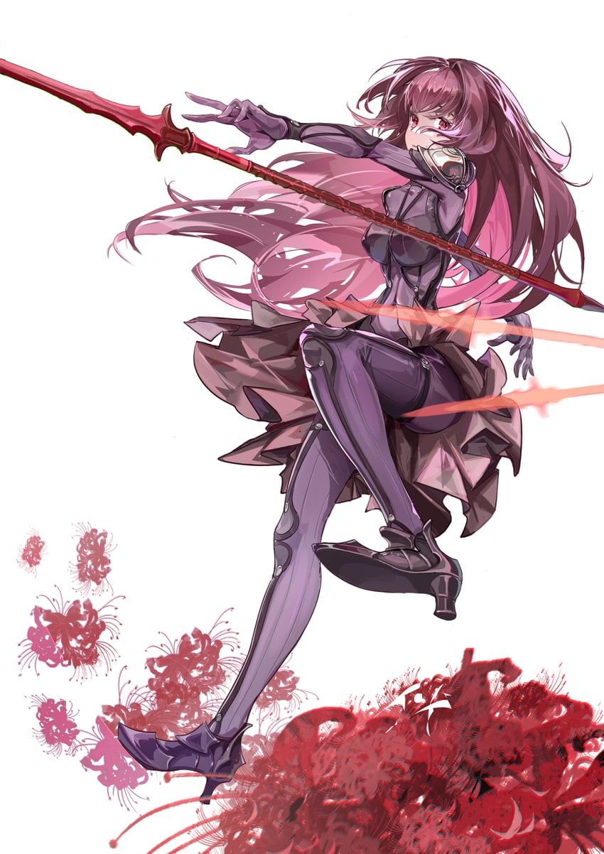 scathach (fate and 1 more) drawn by zuihou_de_miao_pa_si