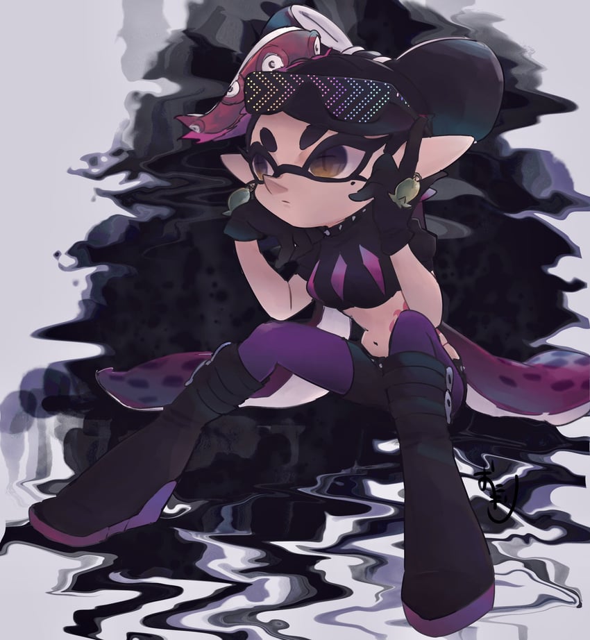 callie (splatoon and 1 more) drawn by okome_2g2g