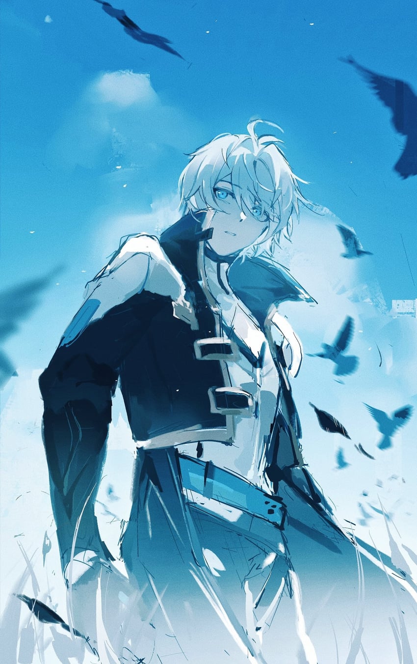 kevin kaslana (honkai and 1 more) drawn by dou_g_(douglasiai413)