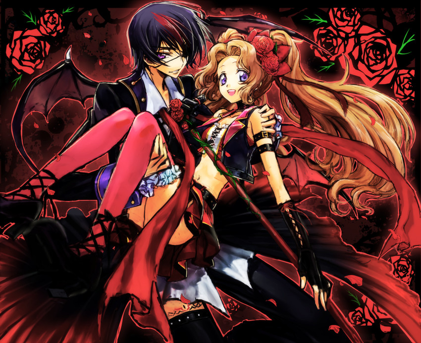 lelouch vi britannia and nunnally vi britannia (code geass) drawn by c_(rahit)