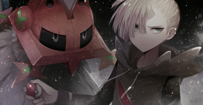 gladion and type: null (pokemon and 1 more) drawn by angel31424