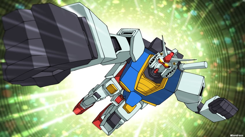 rx-78-2 gundam and ultraman (gundam and 4 more) drawn by gundrass