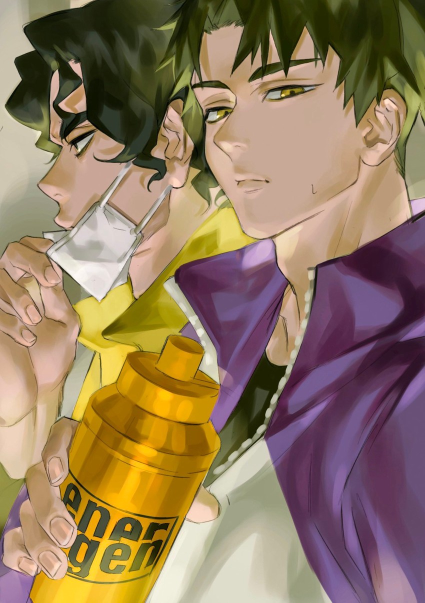 ushijima wakatoshi and sakusa kiyoomi (haikyuu!!) drawn by keki_chogyegi