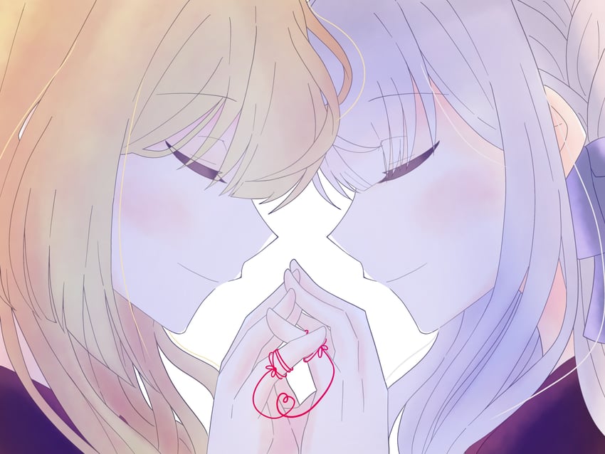 kon kanaho and miyagawa takane (assault lily) drawn by fuyusaki_mafuyu