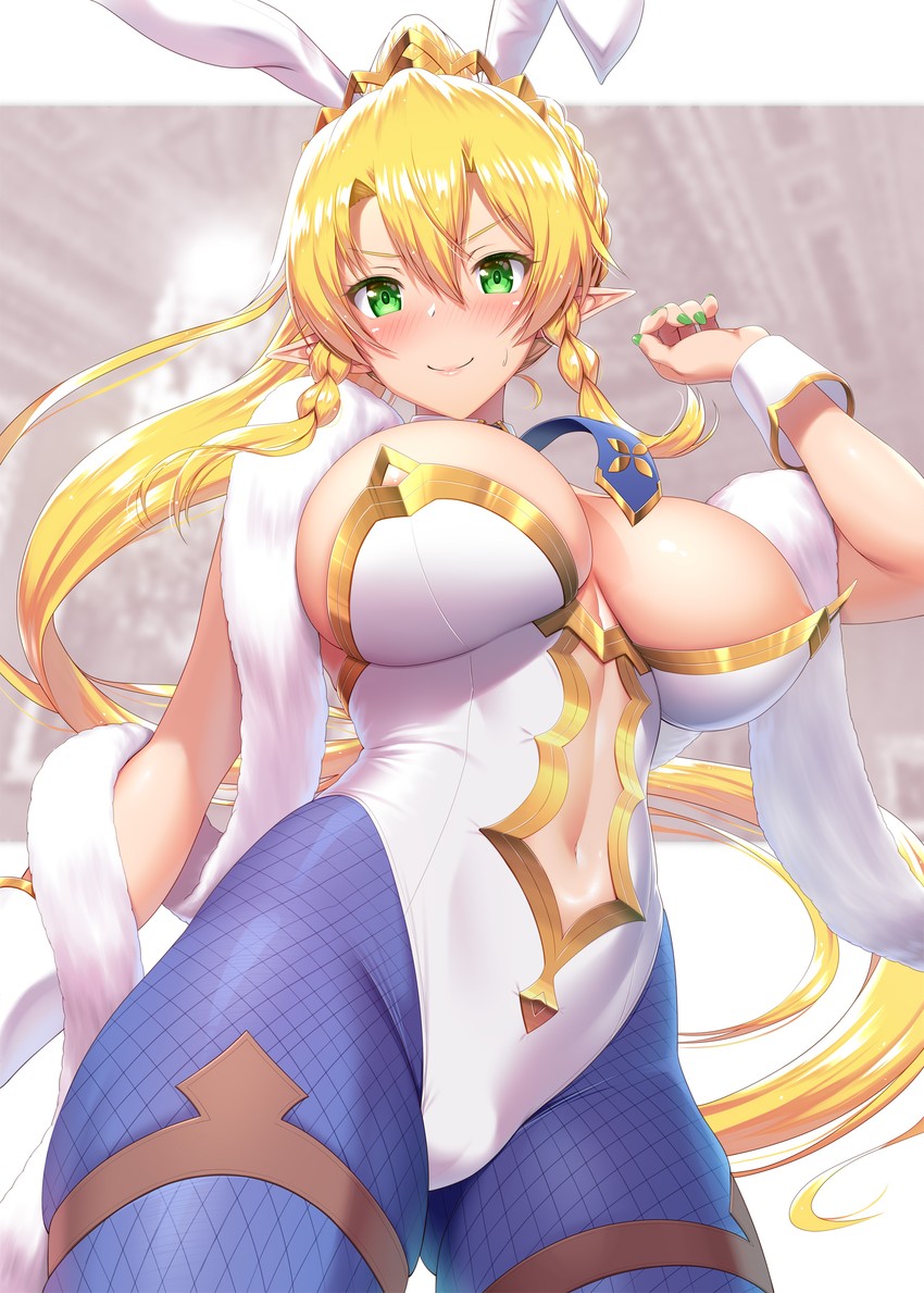 artoria pendragon and leafa (fate and 2 more) drawn by kawase_seiki