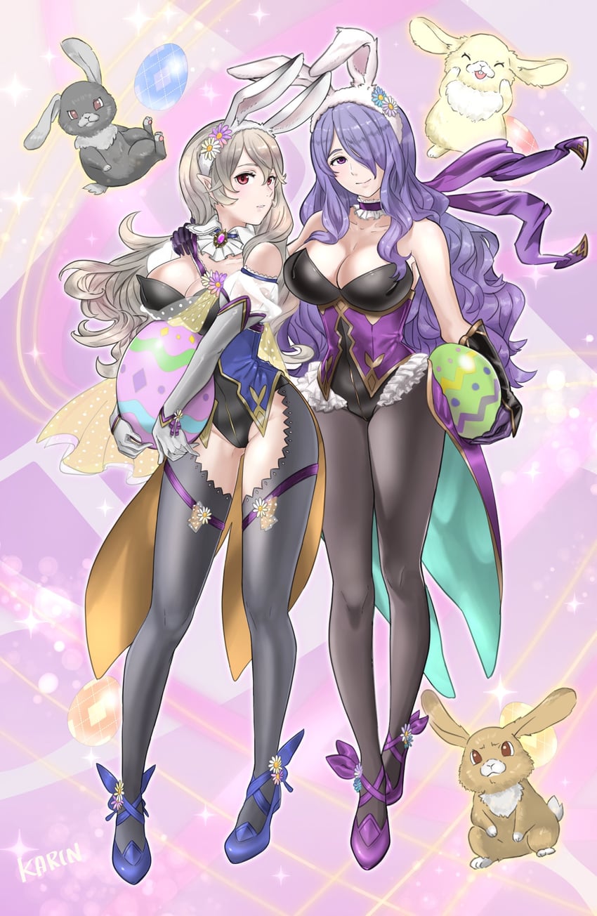 female corrin and camilla (fire emblem and 2 more) drawn by karrincorrin
