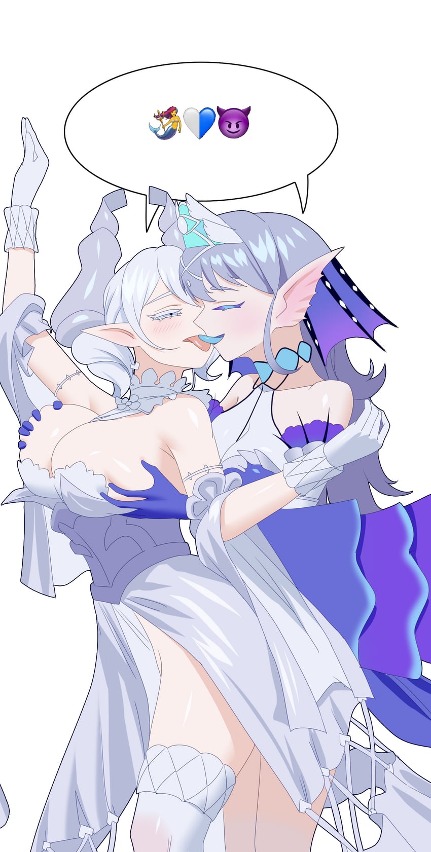 lovely labrynth of the silver castle, kitkallos, and tearlaments kitkallos (yu-gi-oh!) drawn by rare_lemon
