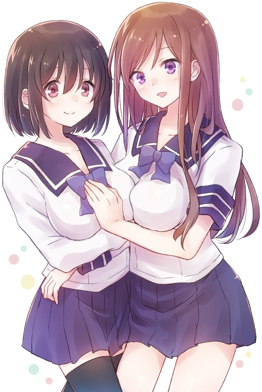 shirakawa ayane and shirakawa kotone (overflow) drawn by nyaa_(nnekoron)