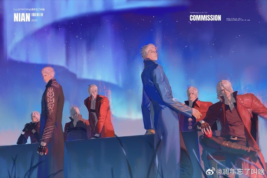 dante and vergil (devil may cry) drawn by weibo_5792053228