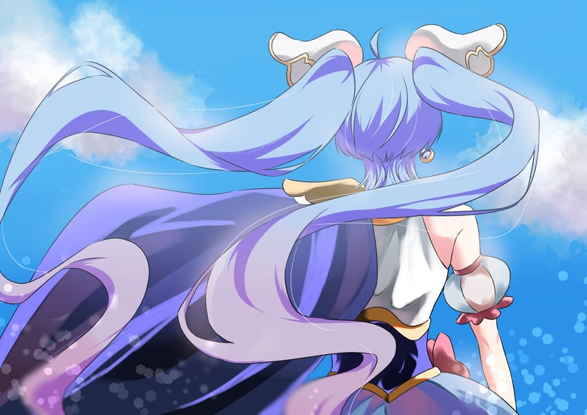 sora harewataru and cure sky (precure and 1 more) drawn by rena_ponzuuu