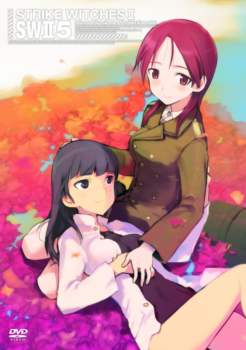 sakamoto mio and minna-dietlinde wilcke (world witches series and 1 more) drawn by shimada_fumikane