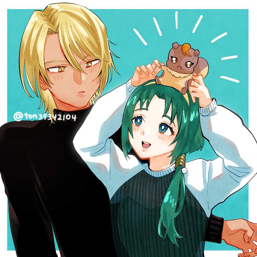 nuts and natsu (precure and 1 more) drawn by ton_(ton39342104)