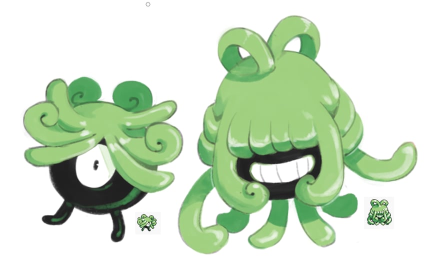 monja and jaranra (pokemon and 1 more) drawn by meristem