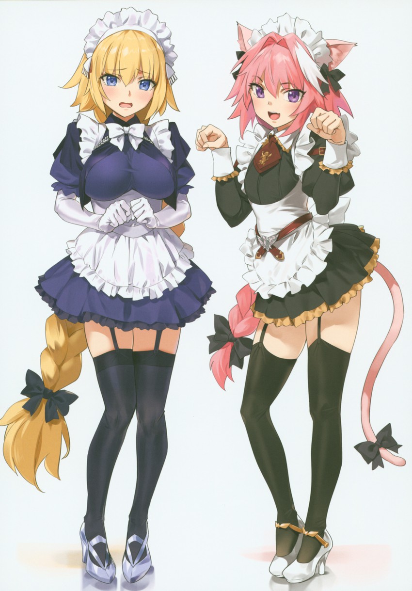 jeanne d'arc and astolfo (fate and 2 more) drawn by yd_(orange_maru)