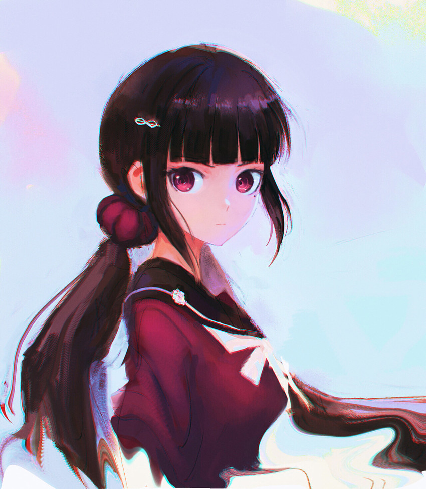 harukawa maki (danganronpa and 1 more) drawn by qosic