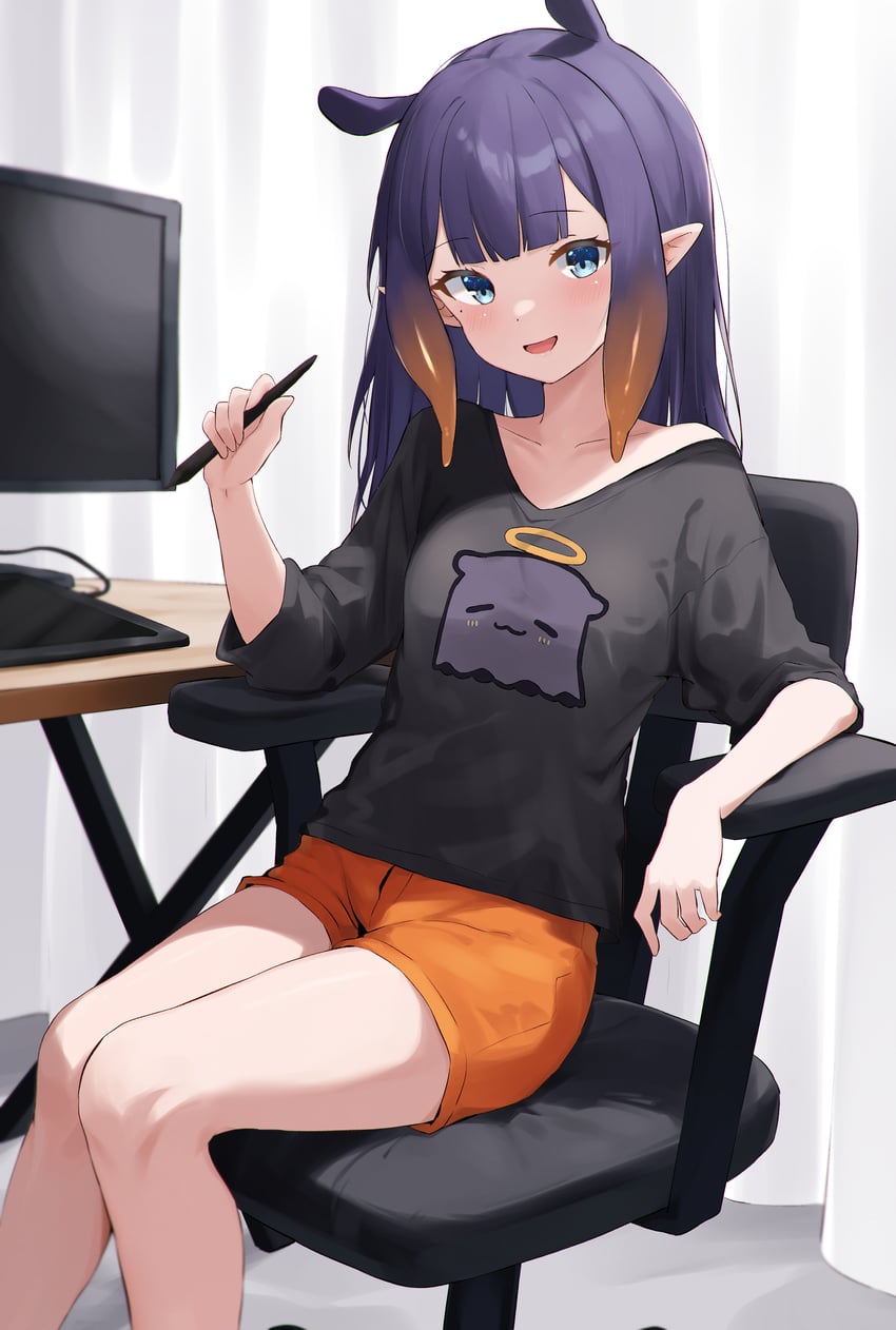 ninomae ina'nis and takodachi (hololive and 1 more) drawn by myonchi