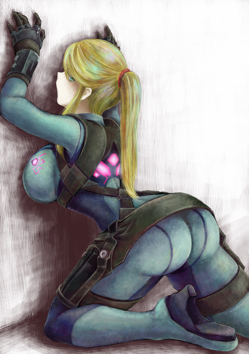 samus aran (metroid and 1 more) drawn by motoji_(hamayarawa)