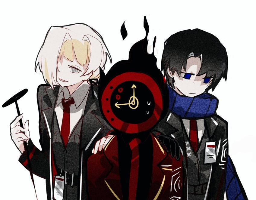 dante, kromer, and demian (project moon and 1 more) drawn by aislan