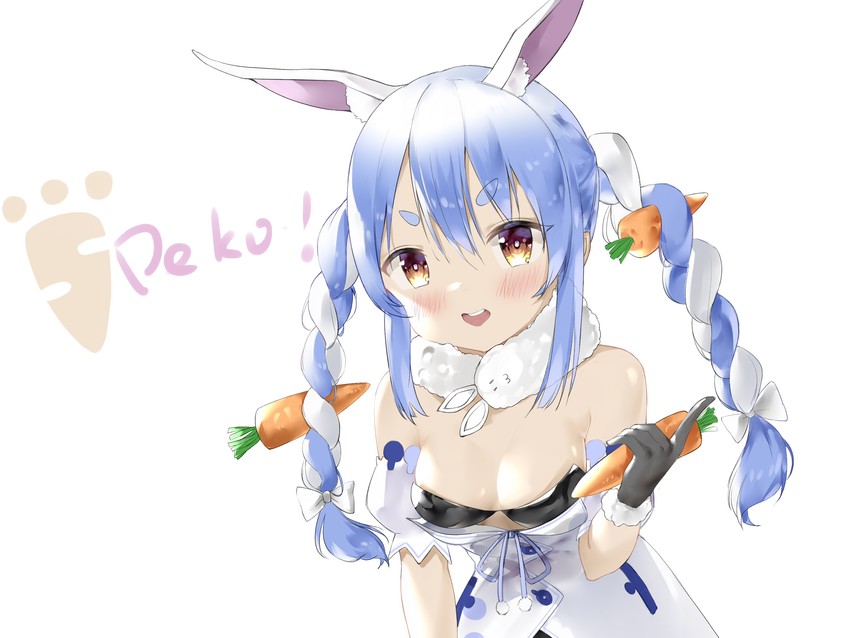 usada pekora and don-chan (hololive) drawn by 024th